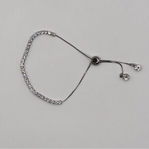 Elegant Silver Overlay Bracelet made with Swarovski Crystals! NWOT